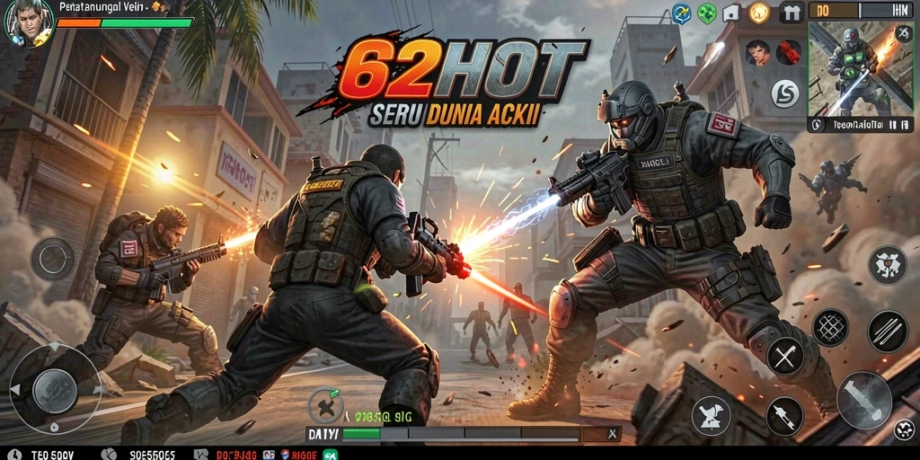 Screenshot menampilkan aksi seru dalam permainan 62HOT.