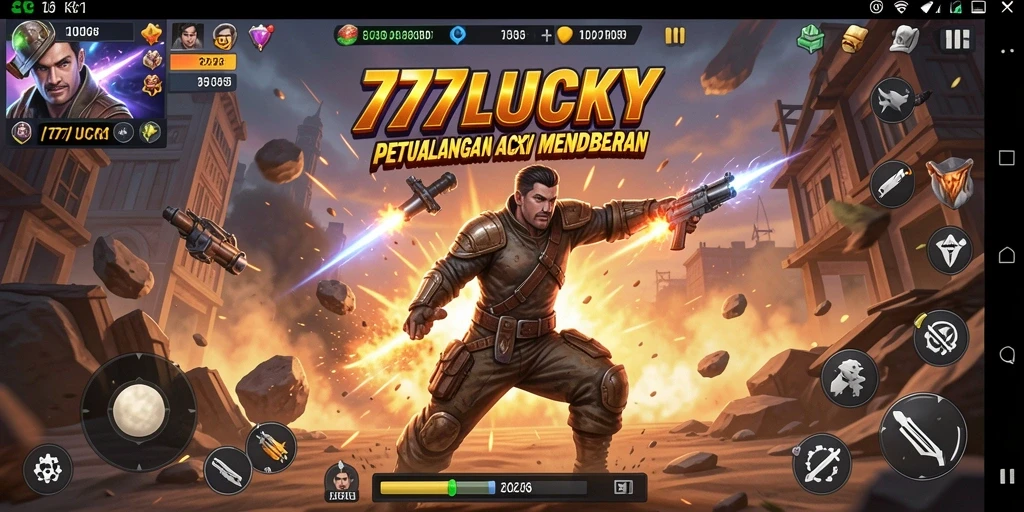 Tampilan gameplay yang mendebarkan di 777LUCKY dengan aksi yang cepat.