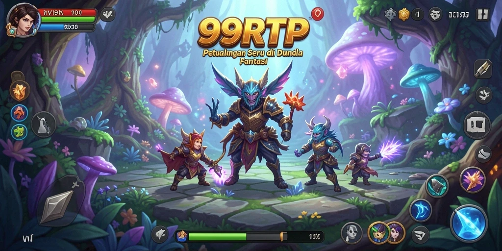 Screenshot gameplay 99RTP yang menampilkan petualangan seru dan interaksi karakter.