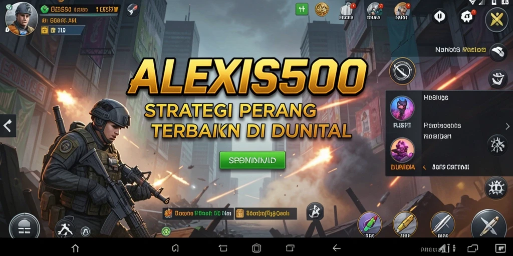 Tampilan gameplay ALEXIS500 yang mendebarkan dan penuh strategi.