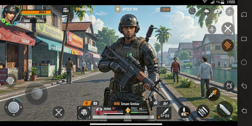 Tampilan menarik dari gameplay <strong>AP686</strong> yang menampilkan simulasi kehidupan.