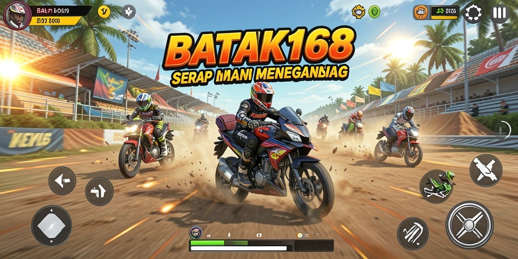 Gameplay seru balapan motor di BATIK168.