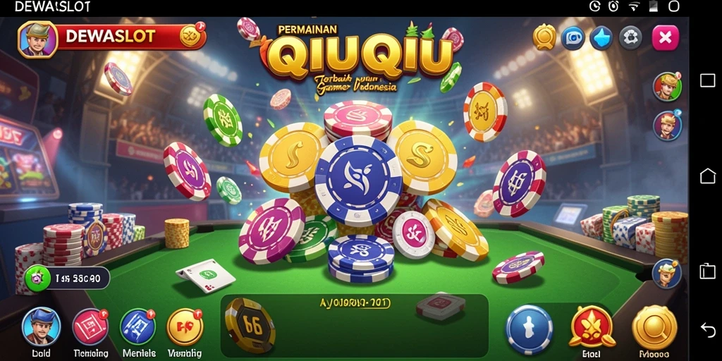 Tampilan gameplay DEWASLOT dalam aksi QiuQiu yang mengasyikkan.
