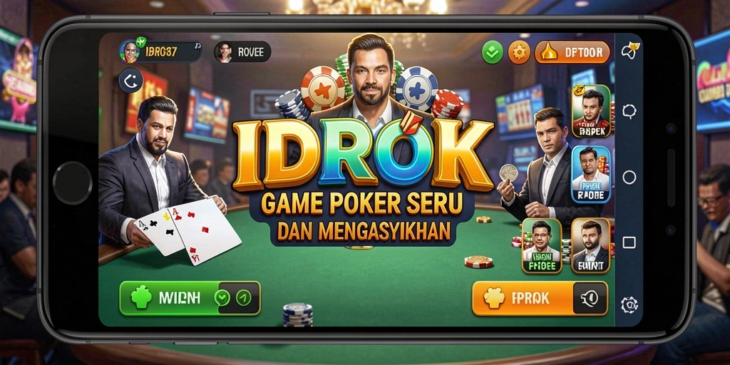 Gameplay seru dalam aplikasi IDROK dengan grafik menawan.