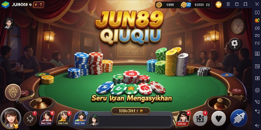 Screenshot gameplay QiuQiu yang mendebarkan di JUN88.