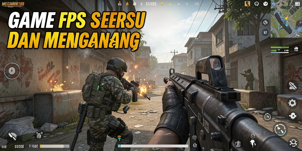 Tampilan gameplay seru dari MEGEWIN188 dengan aksi menembak yang mendebarkan.