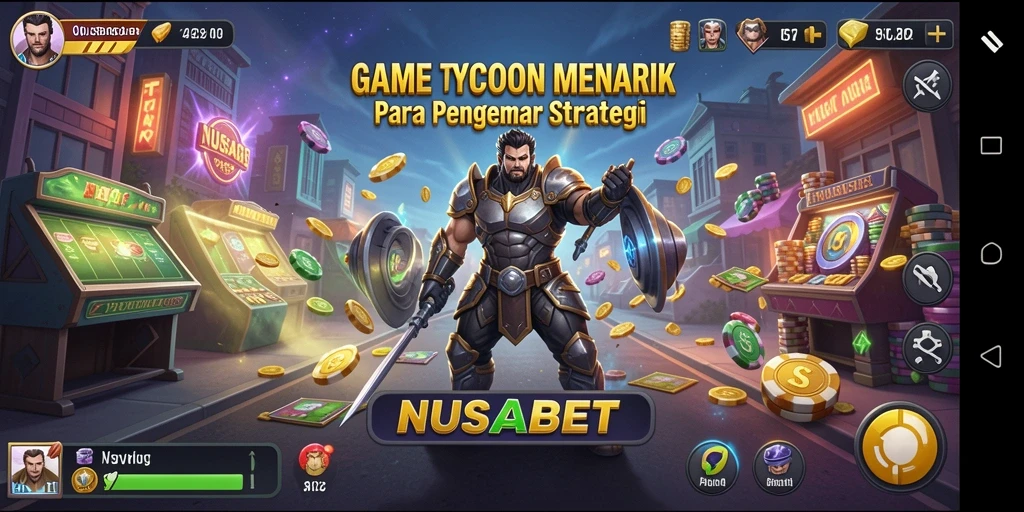 Tampilan gameplay NUSABET yang menantang dan menarik.