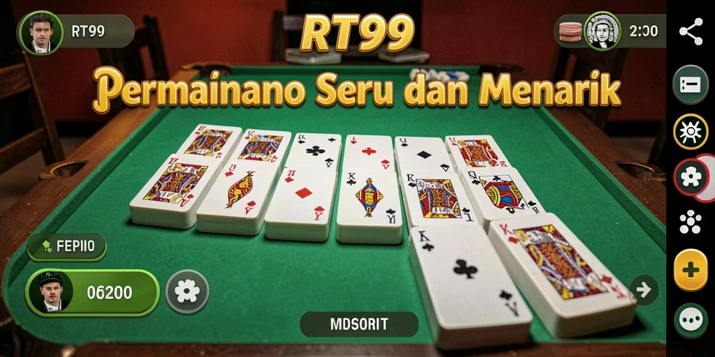 Tampilan gameplay menarik dari RT99 yang menampilkan aksi domino.