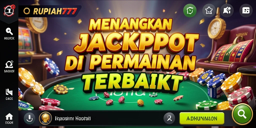 Screenshot gameplay RUPIAH777 menunjukkan suasana Kasino yang seru.