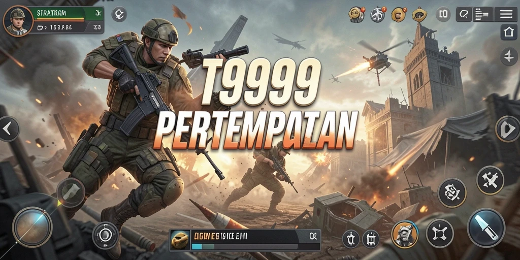 Tampilan gameplay T9999 yang menegangkan dan strategis.